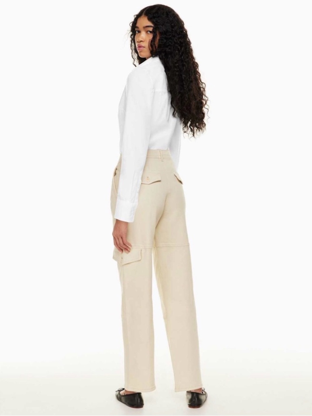 Aritzia Wilfred Beige Cargo Pants